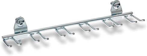 DuraHook fixtures Double Ring Polypropylene Pegboard Hook, Pack of 10, Silver in Saudi Arabia