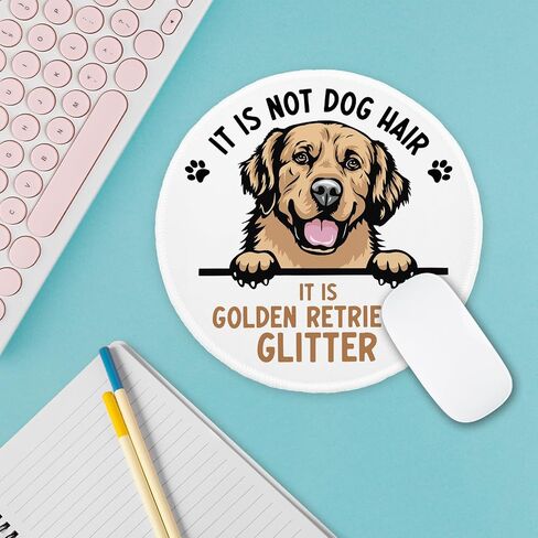 YAZMEEN Funny Text Mouse Pad，Coffee Deadline Chaos Mousepad with Non-Slip Rubber Base，Cute Round Mouse Mat for Laptop Gaming Office Supplies，Stitched Edge Mousepad Home Office Desk Accessories in Kuwait