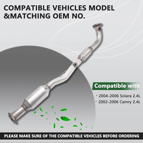 Front Left & Right Catalytic Converter Compatible with 2002-2006 Toyota Camry, 2002 2003 Lexus ES300 V6 3.0L 2004-2008 Solara 2004-2006 Camry, Lexus ES330 V6 3.3L, Direct-fit(EPA Compliant) in Saudi Arabia