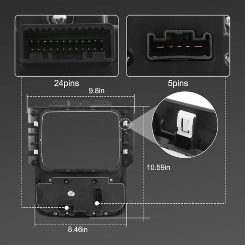 AC Heater Climate Control Unit Heat Defrost Compatible with 2013-2018 RAM 1500 2500 3500 Replace 68268189AA 68105021AC 68105021AD 68105021AE 68105021AF 68226600AA in Saudi Arabia