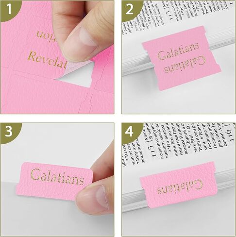 White Leather Bible Tabs, Laminated Bible Tabs for Women Study Bible, Easy to Read and Apply 84 Bible Index Book Tabs in Total (66 Bible Tabs Old and New Testament 18 Blank Tabs) in Kuwait