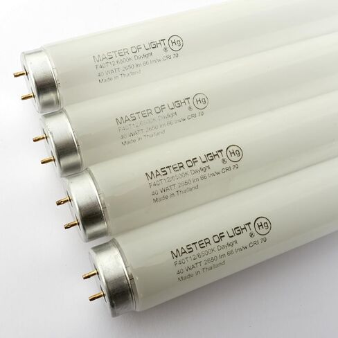 F40/D Daylight (2 Pack) 4 Foot 40 Watt T12 Fluorescent Tube Light Bulb 40W F40T12 Daylight Deluxe 6500K Replaces F40DX F40T12/865/ECO F40SP65/ECO F40DX/ALTO F40/LR/ECO/2P F40T12/DX (2) in Saudi Arabia