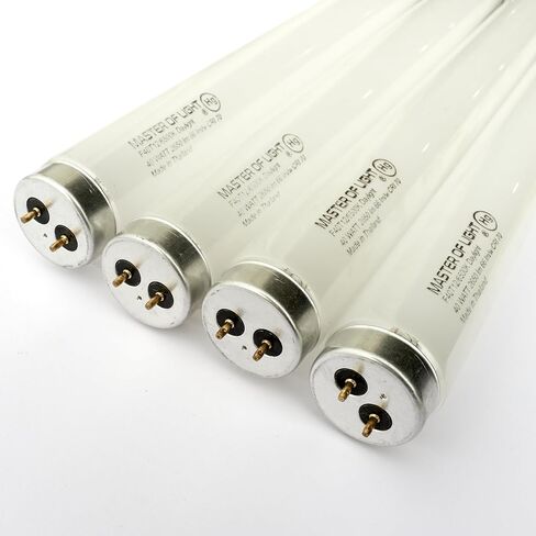 F40/D Daylight (2 Pack) 4 Foot 40 Watt T12 Fluorescent Tube Light Bulb 40W F40T12 Daylight Deluxe 6500K Replaces F40DX F40T12/865/ECO F40SP65/ECO F40DX/ALTO F40/LR/ECO/2P F40T12/DX (2) in Saudi Arabia