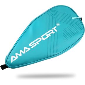 غطاء مجداف كرة البيسبول AMA Sport (أسود/رمادي) - حماية مجدافك - تغطية كاملة - إكسسوارات كرة البيسبول الممتازة ومعدات كرة البيسبول - حقيبة كرة البيسبول المصنوعة من جلد البولي يوريثان