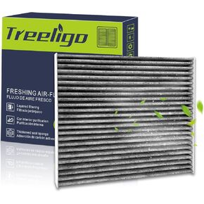 Cabin Air Filter- Coconut Shell Activated Carbon Replacement for Car Passenger CF10728 -Applicable for Hyundai Accent(2008-2011)/ Elantra/Kia Forte/Forte Koup/ Forte5/ Rondo,more+