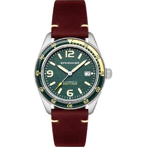 ساعة Spinnaker للرجال 43 ملم Fleuss أوتوماتيكية بحزام جلدي أصلي SP-5055 in Kuwait