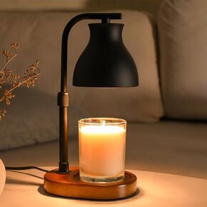 SOKCVSEA Candle Warmer Lamp - Electric Timer Candle Lamp Warmer, for Mom, House Warming Gifts New Home Bedroom Decor Dimmable with 2 Bulbs for Compatible with All Jar Candles
