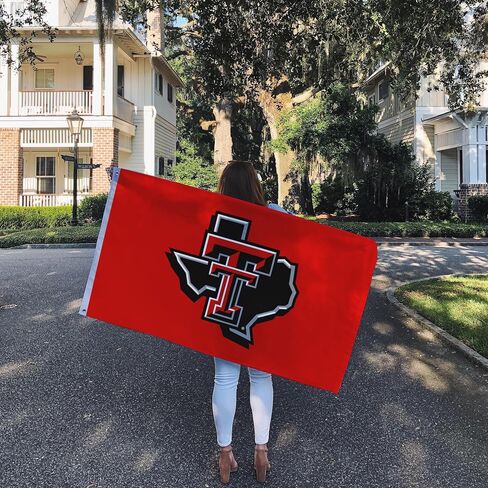 Desert Cactus Texas Tech University Flag Red Raiders Flag Banners 100% Polyester Indoor Outdoor 3x5 feet Flags (Style Y) in Saudi Arabia