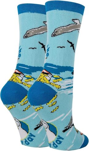 ooohyeah Women's Novelty Fun Saying Retirement Crew Socks, Funny Crazy Dress Socks, Retired in Kuwait