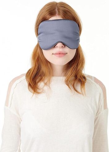 100% Tencel Eye Mask - Sleeping Mask, Sleep Eye Mask Men, Light Blocking Sleep Masks for Women, Sleep+mask Eye Shade Cover for Travel, Night Eye Masks Sleep Blindfold Eye Pillow Blackout Black Eyemask in Saudi Arabia