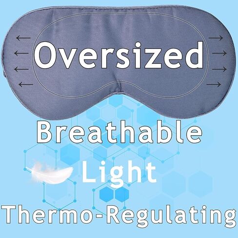 100% Tencel Eye Mask - Sleeping Mask, Sleep Eye Mask Men, Light Blocking Sleep Masks for Women, Sleep+mask Eye Shade Cover for Travel, Night Eye Masks Sleep Blindfold Eye Pillow Blackout Black Eyemask in Saudi Arabia
