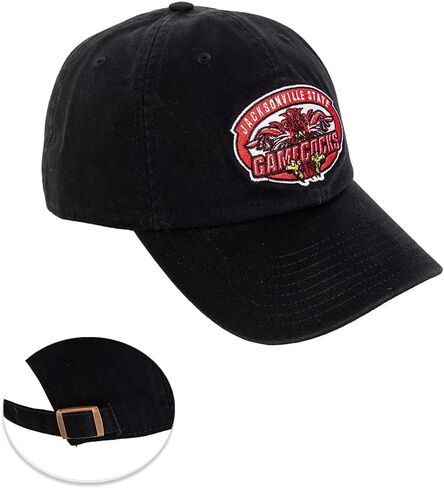 Desert Cactus Jacksonville State University Baseball Hat Gamecocks JSU Jax State Brimmed Embroirderd Hats Cap Adjustable Cloth Strap Adult (Style A) Red in Saudi Arabia