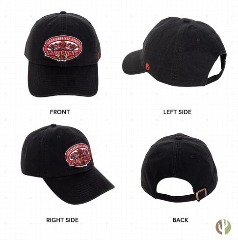 Desert Cactus Jacksonville State University Baseball Hat Gamecocks JSU Jax State Brimmed Embroirderd Hats Cap Adjustable Cloth Strap Adult (Style A) Red in Saudi Arabia