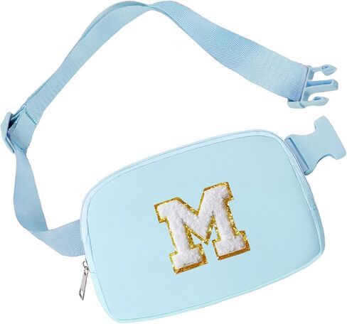 Initial Belt Bag Preppy 4 5 6 7 8 9 10 11 12 13 Year Old Girl Birthday Gifts Cute Crossbody Bags Small Fanny Waist Pack Christmas Trendy Gift for Daughter Granddaughter Women Teen Girl Purple A in Kuwait