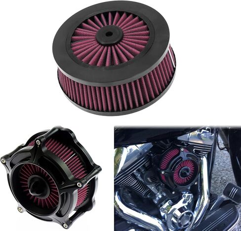 Motorcycle Air Filter Replacement Intake Air Cleaner Element Fit for Harley Sportster XL Touring Road King Street Glide Dyna Softail Blue in Saudi Arabia