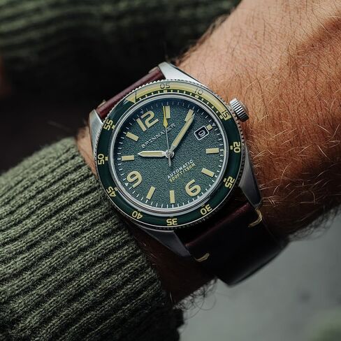 ساعة Spinnaker للرجال 43 ملم Fleuss أوتوماتيكية بحزام جلدي أصلي SP-5055 in Kuwait