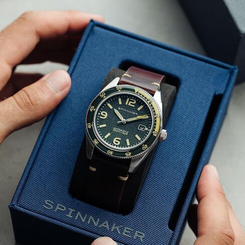 ساعة Spinnaker للرجال 43 ملم Fleuss أوتوماتيكية بحزام جلدي أصلي SP-5055 in Kuwait