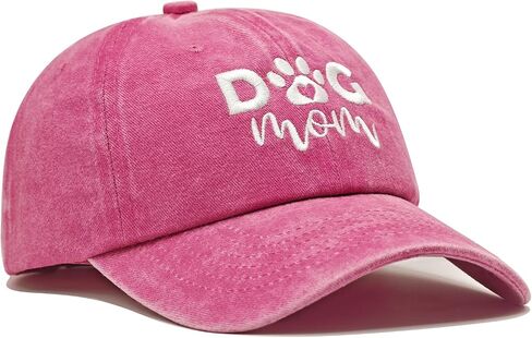 Dog Mom Gifts for Women, Dog Mom Hat, Mothers Day Christmas Birthday Gifts for Dog Lovers - Adjustable Caps in Saudi Arabia