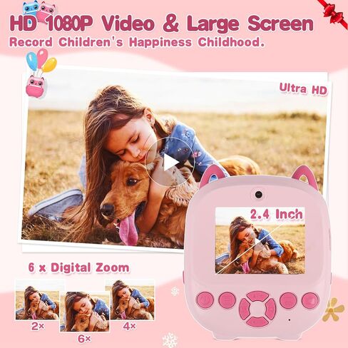 5 Rolls Kids Instant Camera Refill Print Paper, CILSER Kids Camera Thermal Paper Refill for Most Kids Instant Camera, Photo Printer, HD Printing, Waterproof Paper,2.2 x 1.1 Inch(57X25mm)(5) in Saudi Arabia