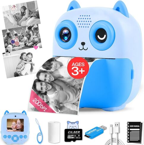 5 Rolls Kids Instant Camera Refill Print Paper, CILSER Kids Camera Thermal Paper Refill for Most Kids Instant Camera, Photo Printer, HD Printing, Waterproof Paper,2.2 x 1.1 Inch(57X25mm)(5) in Saudi Arabia