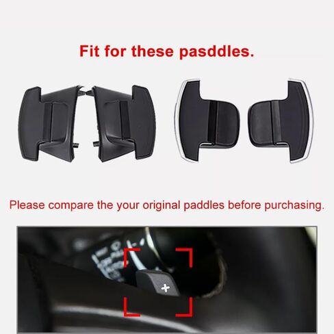Newsmarts Steering Wheel Paddle Shift Extension, Carbon Fiber Black Steering Wheel Shifter ABS Plastic for Honda Accord 2013-2020, Civic 10th 2016-2021 in Saudi Arabia