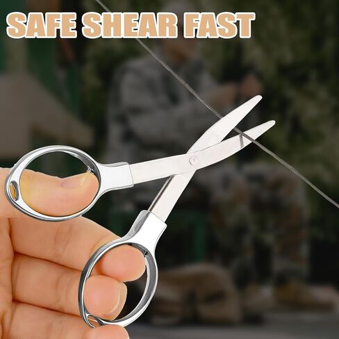 2pcs Folding Scissors Portable Safety Small Travel Scissors Anti Rust Badge Scissors Mini Shear Telescopic Cutter,Little Scissors for Nurse Travel Office Fishing Crafts in Saudi Arabia