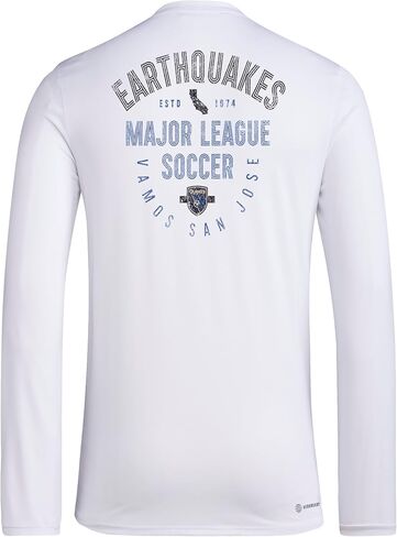 adidas Men's San Jose Earthquakes Long Sleeve Pre-Game T-Shirt in Saudi Arabia