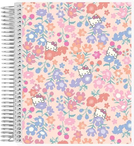 Erin Condren 7" X 9" Spiral Bound Productivity Notebook - Watercolor Blooms, 160 Lined Page & To Do List Organizer Notebook, 80Lb Thick Mohawk Paper, Stickers Included in Saudi Arabia
