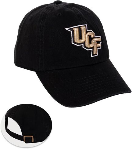 University of Central Florida Baseball Hat Knights UCF Brimmed Embroirderd Hats Cap Adjustable Cloth Strap Adult (Style E) Gray in Saudi Arabia