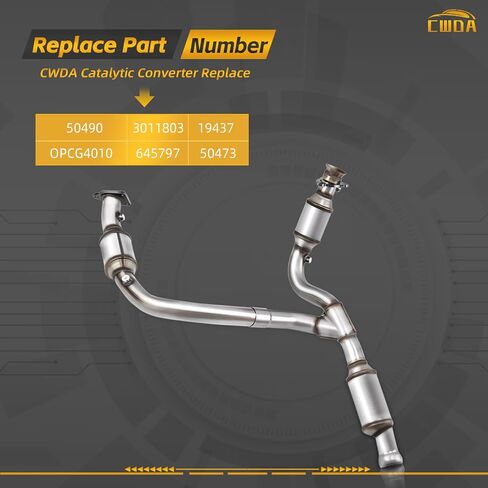 Front Catalytic Converter Left & Right 16197 16198 Compatible with 2003-2008 Infiniti G35 350Z FX35 3.5L,2003-2007 Nissan 350Z 3.5L Base Coupe 2-Door Replace 43214 43215 in Saudi Arabia