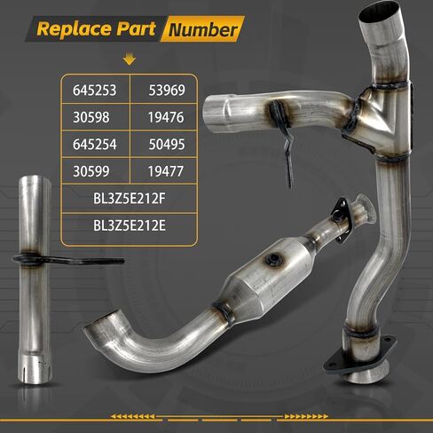 Front Catalytic Converter Left & Right 16197 16198 Compatible with 2003-2008 Infiniti G35 350Z FX35 3.5L,2003-2007 Nissan 350Z 3.5L Base Coupe 2-Door Replace 43214 43215 in Saudi Arabia