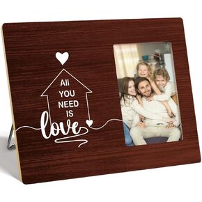 OTINGQD Friend Gift Picture Frame,Best Friends Ever Wooden Flower Photo Frame for Tabletop Wall Display,Friendship Gifts,Friend Gifts for Bestie BFF Women Z333