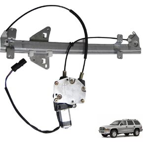 Pair Front Driver&Passenger Side Power Window Regulator with Motor Assembly Compatible for Dodge Durango 1998-2003 Dakota 2000-2004 Left and Right Replace 741-648 741-649 5066431AC
