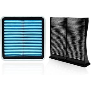 1Pcs HEPA Cabin Air Filter and 1Pcs Engine Air Filter Fit for 2009-2016 Audi A4 & A4 Quattro, all engines 2013-2016 Audi A4 allroad Activated Carbon Cabin Filter Replacement CF11179 CA10522