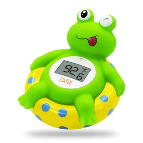 b&h Baby Bath Thermometer, White Swan Shaped Baby Safe Floating Bath Thermometer - Easy to Read Screen - Reliable Temperature Readings
