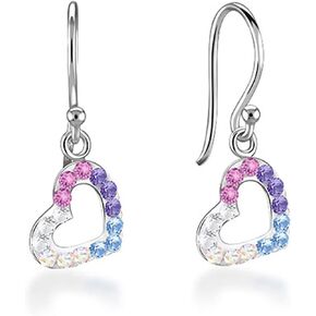 925 Sterling silver stud with crystals-E-15451-Libi’s Thai Jewelry.