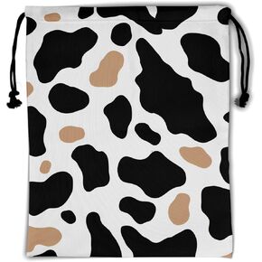 Nerxy Pink Cow Grip Bag الجمباز - بقع الحيوانات الرباط حقيبة قبضة للاعبي الجمباز الفراولة اللون الصالة الرياضية أكياس الحقيبة للمعدات الشخصية in Kuwait