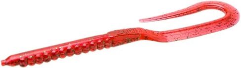 Zoom Bait U Tail Worm-Pack of 20 (Junebug Red, 6-Inch) in Saudi Arabia