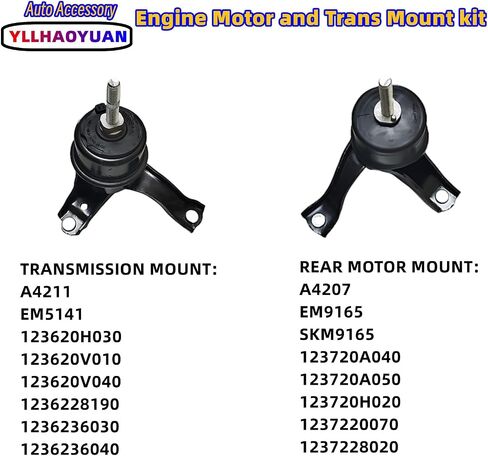Engine Motor Mount Set 4pcs Compatible with Equinox/ Terrain 2010-2017 L4 2.4L Fits for Captiva Sport 2012-2015 L4 2.4L Replacement for A5633 A5659 A5562 A5618 in Kuwait