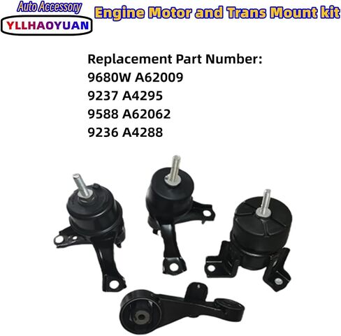 Engine Motor Mount Set 4pcs Compatible with Equinox/ Terrain 2010-2017 L4 2.4L Fits for Captiva Sport 2012-2015 L4 2.4L Replacement for A5633 A5659 A5562 A5618 in Kuwait
