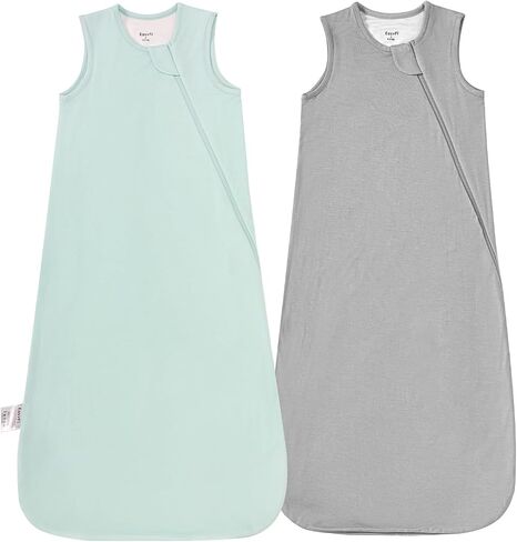 Rayon Made from Bamboo 0.5 TOG Lightweight Baby Sleep Sack 6-12 Months | Baby Wearable Blanket 2-Way Zipper Summer Unisex Sleeping Bag for Babies in Saudi Arabia