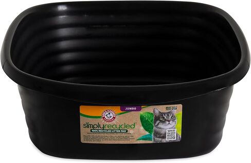 Arm & Hammer Rimmed Cat Litter Box with High Sides and Microban in Kuwait