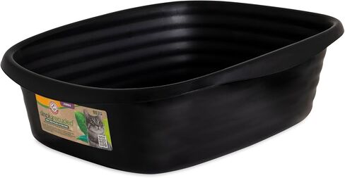 Arm & Hammer Rimmed Cat Litter Box with High Sides and Microban in Kuwait