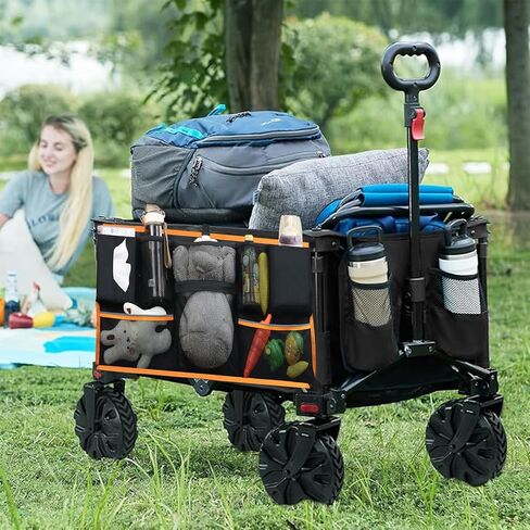 Universal Stroller Wagon Cargo Net and Wagon Accessories Organizer Compatible with WONDERFOLD W-Series Models, Large Storage Capacity Sorting Pockets for Stroller Wagon, Dry Wet Separation in Saudi Arabia