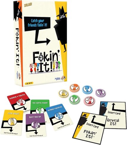 JACKBOX Games Fakin’ It All Night Long Board Game – Board Game for Mature Game Nights and Parties – Spicy Card Game for Adults Ages 17+ (3-6 Players) in Saudi Arabia