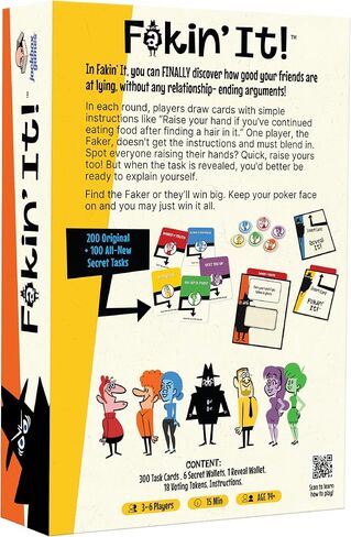 JACKBOX Games Fakin’ It All Night Long Board Game – Board Game for Mature Game Nights and Parties – Spicy Card Game for Adults Ages 17+ (3-6 Players) in Saudi Arabia