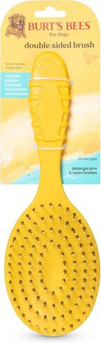 Burt’s Bees for Pets Detangling Pin Brush for Dogs with Medium to Long Hair with Handle Made from Recycled Plastics Collected from Coastal Communities | Dog Brush Removes Tangles and Loosens Matting in Saudi Arabia