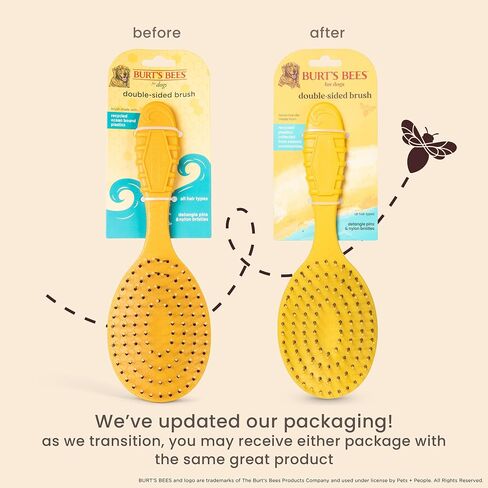 Burt’s Bees for Pets Detangling Pin Brush for Dogs with Medium to Long Hair with Handle Made from Recycled Plastics Collected from Coastal Communities | Dog Brush Removes Tangles and Loosens Matting in Saudi Arabia