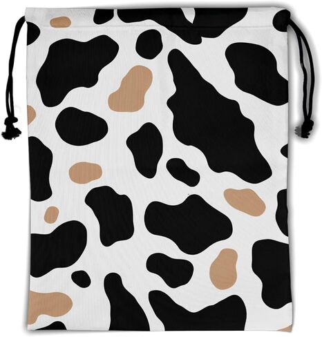 Nerxy Pink Cow Grip Bag الجمباز - بقع الحيوانات الرباط حقيبة قبضة للاعبي الجمباز الفراولة اللون الصالة الرياضية أكياس الحقيبة للمعدات الشخصية in Kuwait