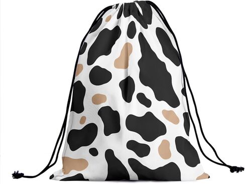 Nerxy Pink Cow Grip Bag الجمباز - بقع الحيوانات الرباط حقيبة قبضة للاعبي الجمباز الفراولة اللون الصالة الرياضية أكياس الحقيبة للمعدات الشخصية in Kuwait